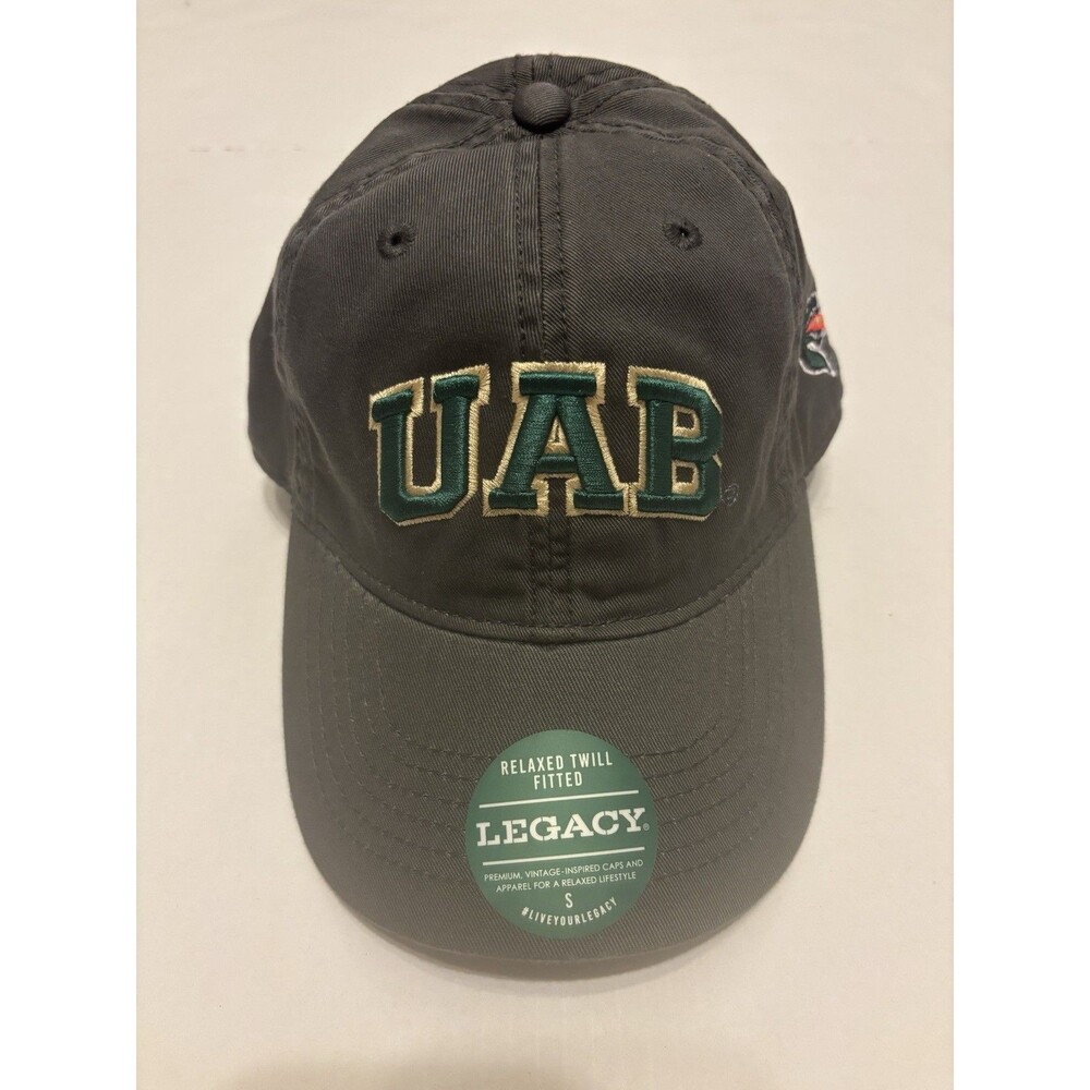 Legacy UAB Blazers Dark Gray Relaxed Twill Fitted Cap Hat Size S